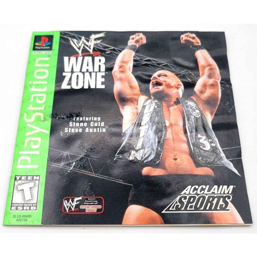 WWF War Zone Sony PlayStation 1 PS1 CIB Complete w/‎ Manual Registration Card - Picture 3 of 3